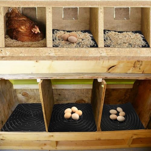 10 Pack Washable Nesting Pads Chicken Nesting Boxes Chicken Bedding for Chicken Coop, 13 x 12 inch - color: 10pack-black