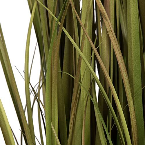 Vickerman Everyday 60" Artificial Green Grass and Cattails with Iron Pot - Faux Grass Plant Decor - Home Or Office Indoor Greenery Accent - Maintenance Free - size: 60"