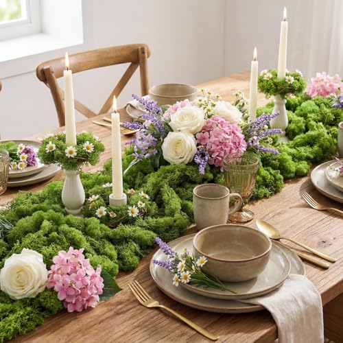 Dingion 24.7oz Fake Green Moss for Crafts, Artificial Faux Moss Bulk for Wedding Party Decor, Table Centerpieces, DIY Floral Decorative Arrangements, Fairy Gardens, Indoor Outdoor Use(Fresh Green) - color: Fresh Green