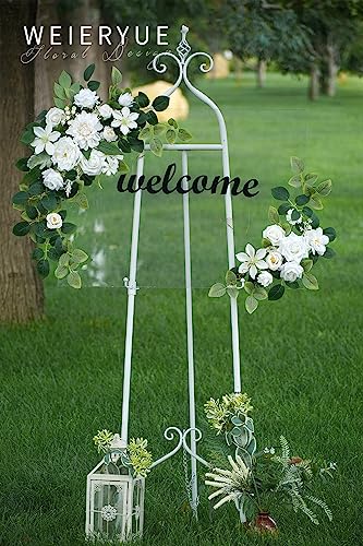 White Artificial Flowers Combo Box - Wedding Decor, Fake Flowers for Home Decor Indoor, Cake Flowers, Faux Flowers for Crafts - color: Fairy White