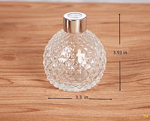 Mini Clear Glass Vase, Small Flower Bud Vase Hydroponics Planter Decorative for Flower, Table, Party, Home, Centerpieces, Transparent Material, 2.36x1.85x2.79 in - color: Clear 7