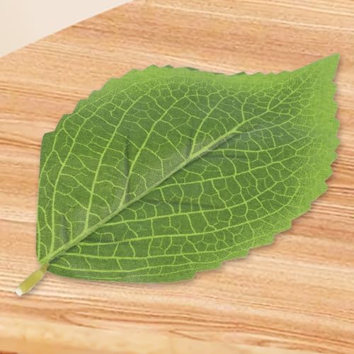 SynHHergyx 30 Pcs Artificial Green Leaves Hydrangea 6.3”x3.9” Faux Leaves, Bulk Greenery Fake Hydrangea Leave Fake Leave for Crafts Wedding Bouquets Wreaths Decor