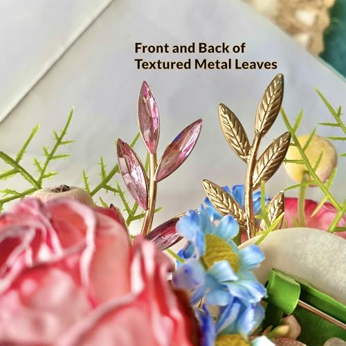 Corsage and Boutonniere Set, Handmade Artificial Peony Rose Wrist Corsage Wristlet and Groom Boutonniere for Men Wedding Prom Suit Decorations (Pink) - color: Pink
