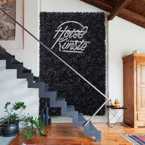 Flower Wall Backdrop 12pcs 16.5x16.5 Inch Floral Wall Panel Artificial Silk Rose Wall Decor Ideal for Wedding Celebrations, Festive Party Backdrops, and Home Decor-Black - color: Black, size: 16.5inch