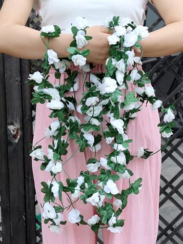 250cm Artificial Peony Flowers Fake Plant DIY Wedding Home Room Decoration (White) - color: White