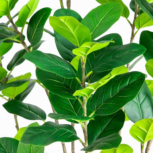 Nearly Natural 7ft Artificial Minimalist Audrey Ficus Tree - Indoor Fake Tree for Home Decor - Realistic Greenery