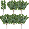 WILLBOND 30 Pieces Eucalyptus Stems Artificial Leaf Stem Faux Long Eucalyptus Artificial Greenery Leaves for Wedding, Office, Holiday, Home, Garden, Greens Decor