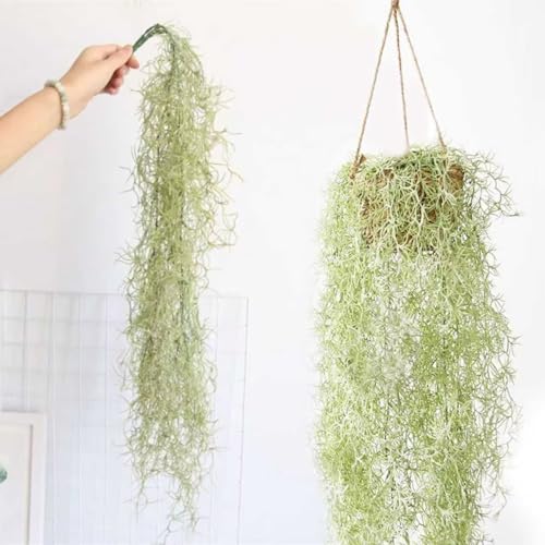 2 PCS Super-Large Fake Moss for Succulents 33 inches Long DIY Decorative Center Ornaments Display