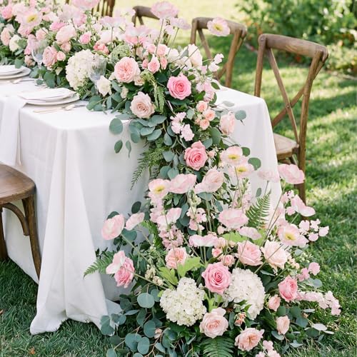 10 Pcs Pink Artificial Poppy Flowers with 40 Heads Lifelike Silk Fake Poppies for Vase Faux Poppies with Stem for Spring Wedding Home Table Centerpiece Baby Shower Veterans Day Decor (Pink) - color: Light Pink