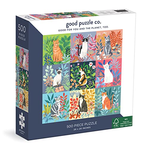 Good Puzzle Co. Cats and Flowers - color: Cats and Flowers
