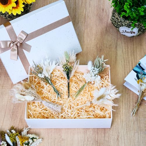 12/24 PCS Charming Dried Flowers Bouquet for Vase Various Dried Wildflowers with Stems Mini Handmade Wildflowers Natural Real Flowers Bulk Flowers Craft (Solid Color, 12 PCS) - color: Solid Color