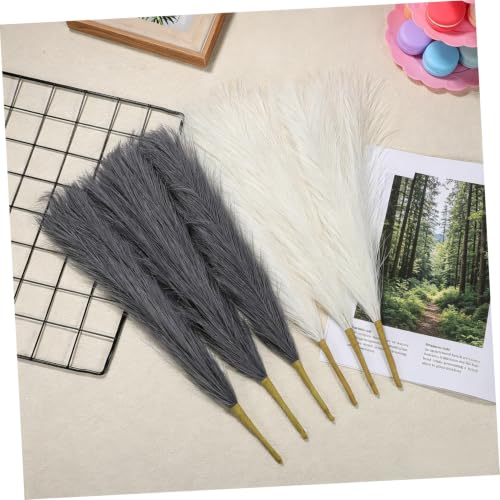 PRETYZOOM 6pcs Artificial Fake Plants Centerpiece Table Decorations for Home Living Room Kitchen Bedroom Decor