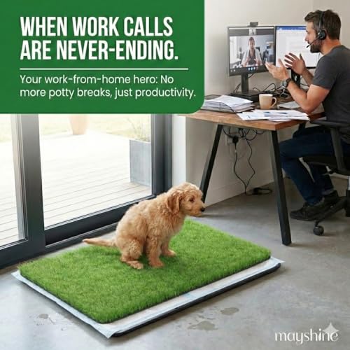 Turf Grass 70"x40" for Dogs with Drainage Holes - Easy to Clean Washable Pad for Potty Training, Artificial Turf for Dogs Puppies, Realistic Fake Grass Pad for Pet, Dog Potty for Pee Indoor Outdoor - size: 70" x 40", style: With Drainage Holes