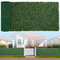 Artificial Boxwood Roll, 40x120 in(33.3 sqft) UV-Anti Faux Ivy Hedge Grass Wall Panels for Patio and Balcony Privacy, Fake Greenery Backdrop Decor for Fence, Garden, Backyard - size: 40x120inch