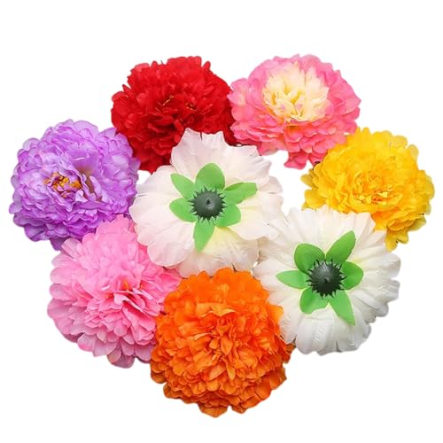 20 Pcs Pink Peony Artificial Flowers 7.8" Real Touch Big Faux Peonies Fake Flower Heads for Wedding Bridal Bouquet,Table Centerpieces, Home Decor - color: Pink