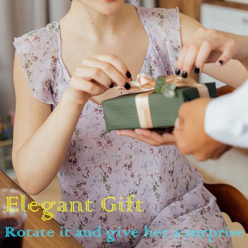 Romantic Gifts for Her Rose Ring Box Jewelry Box Artificial Flowers Eternal Rose Box Anniversary Wedding Valentine's Day Christmas Birthday Thanksgiving Gifts for Mom Wife Girlfriend Women - color: black