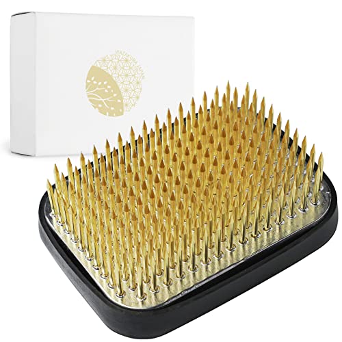 Wazakura Japanese Ikebana Kenzan Flower Holder Rectangular Square, Made in Japan Floral Arranging Pin Frog Tool - 2.6" (68mm) - color: 2.6" (68mm)