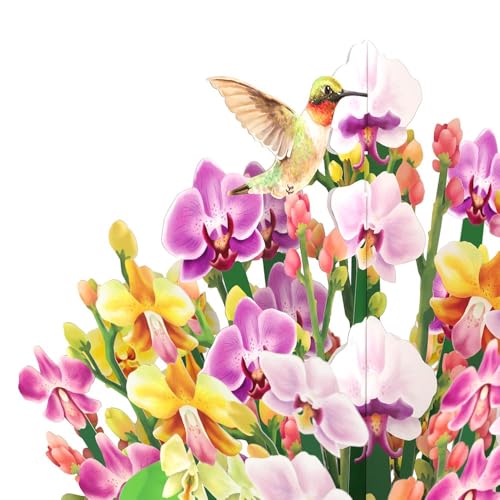 Lovepop Birthday Bouquet for Mom | Orchid Bouquet and Birthday Sentiment | 12" Bouquet | Mailable Envelope included - color: Orchid Birthday Bouquet and Sentiment Set for Mom