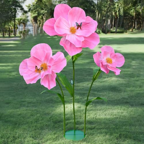 5.8 Ft Giant Artificial Flowers for Decoration,Large EVA Flower Decor,Wedding Arrangements, Birthday Party Banquet Background,Hotel,Office,Window Display(Pink) - color: Pink