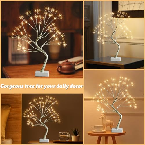 PEIDUO Fairy Light Tree, 108 LED Lighted Trees for Decoration Inside, Christmas Tree with 9 Modes & Timer, Fairy Light Spirit Tree for Home Indoor Christmas Decoration - style: 1PK Artificial Tree