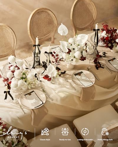 Ling's moment White Anthurium Flowers, 8pcs Artificial Foam Filler Plants, Faux Greenery Stems for DIY Wedding Bouquets Centerpieces Arrangements Bridal Shower Party Home Decorations - color: Wht-white