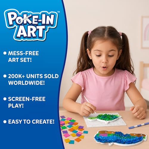 Skillmatics Poke-in Art - Underwater Animals, Mess-Free Arts & DIY Wood Crafts for Kids, Creative Kit, Gifts for Girls & Boys Ages 4, 5, 6, 7, 8, 9 - style: 7. Underwater Animals