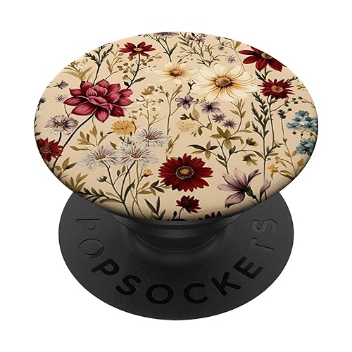 Mixed Flower Bouquet Floral Pattern Wildflowers PopSockets Adhesive PopGrip - style: Adhesive PopGrip