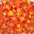20 Pcs Artificial Lily Flower Head, Deep Red | Fake Flowers Heads, Simulation Small Lily, DIY Handmade, Wedding Photography Party Home Decoration - color: Deep Red