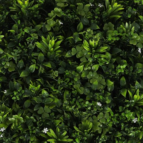 3rd Street Inn Artificial Greenery Wall Panels for Privacy - 4-Pack - color: Jasmine Mix