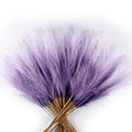 60Pcs Purple Gradient Faux Pampas Grass Decor, 21.7" Pompas Grass Flower Arrangement and Vase Filler for Boho Home Wedding Decoration - size: 21.7'' Tall Purple Gradient