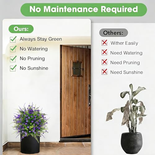 Artificial Boxwood Plants Outdoor with Stake,Set of 2 Artificial Topiary Ball Flowers Faux Shrubs Bushes with Spike, UV Resistant Fake Flowers Ball Tree for Planter Filler Garden Front Porch D17 - style: Spring