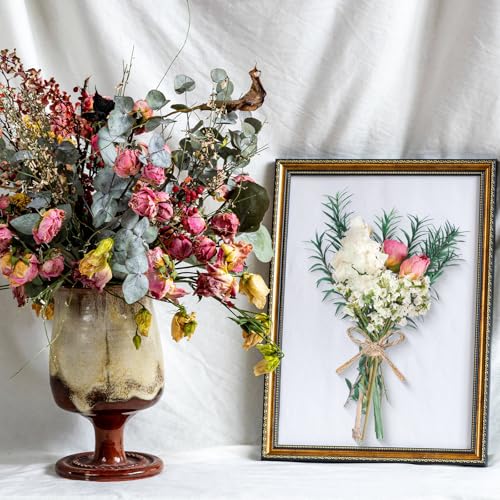10/12/24/36 Pack Mini Dried Flowers for Vase Wedding Various Mini Bouquet Dried Small Wildflowers Natural Flowers Bulk for Crafts DIY Decor (12, Romantic Colour) - size: Romantic Colour