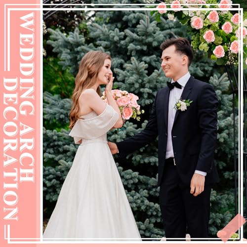 8 Bundles Artificial Peonies Flowers Boho Faux Flowers Arrangements Artificial Centerpiece Spring Bouquet Floral Wedding Decoration for Vase(Light Pink) - color: Light Pink