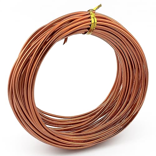 11 Yard Aluminum Wire Bendable Metal Wire Jewelry Craft Wire Beading Floral Making Jewelry Making Doll Making (9 Gauge, Orange) - color: Orange, size: 9 Gauge