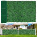 Yangrass Boxwood Roll Panels, 48"x140" Artificial Ivy Privacy Fence Screen, UV-Anti Faux Boxwood Roll Grass Wall Panels for Garden Patio Balcony Privacy - size: 48x140 IN