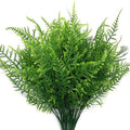 CATTREE Artificial Plants, Plastic Plants Bushes Fern Grass Shrubs Fake Leaves Wedding Home Garden Verandah Table Centerpieces Arrangements Christmas Party Decoration Planting Filler 4 Pcs - color: Green Fine Fern-4 Pcs