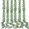 Sggvecsy Artificial Eucalyptus Garland 6 Pack Fake Eucalyptus Greenery Garland Faux Hanging Plants Artificial Vines, 5.6 Feet/Strand for Wedding Backdrop Arch Wall Table Party Outdoor Festival Decor - size: 6 Pack