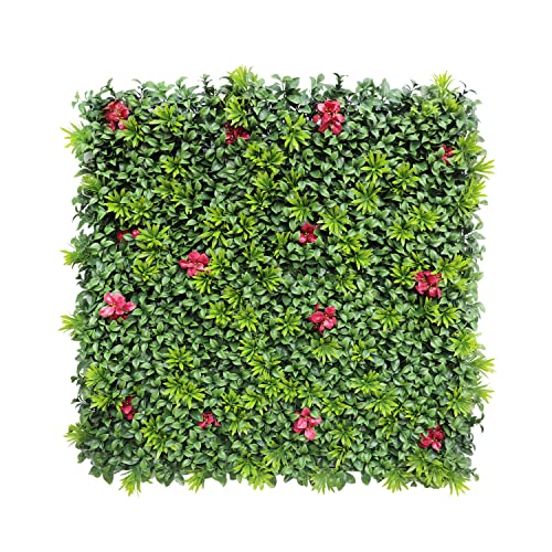 Windscreen4less 1 PC 40"x40" Artificial Boxwood Panels Faux Plant Grass Green Wall Panel Decoration for Outdoor Indoor Garden Backyard (Style 1) - color: 3d Panel Style 1, size: 40"x40"