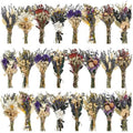 Layhit 24 Pcs Boho Dried Flower Bouquet Mini Wedding Handmade Dry Flowers Decor for Vase Crafts DIY Photo Boutonniere for Men Floral Plant for Bridesmaid Gift Birthday Decor (Lavender) - style: Lavender