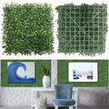 Grass Wall Decor,Paistao Privacy Fence Screen,Greenery Backdrop Panels,10"x 10"24Pcs Artificial Boxwood Fake Grass Wall for Indoor,Outdoor,Patio,Garden,Backyard - size: 2 Boxwood-10"x 10" (24 Pcs)