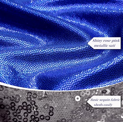 10ftx10ft Royal Blue Sequin Backdrop Curtain for Parties, Wrinkle Free Thick Glitter Sparkle Photo Backdrop Drapes 2 Panels 5x10FT Shimmer Back Drop Cloth for Wedding Birthday Photography Background - color: Royal Blue, size: 5'W×10'H _2 Panels