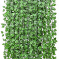 48 Pcs 336 Feet Fake Climbing Vines Ivy for Bedroom, Artificial Greenery Foliage Leaves Garland Wall Plants Decor
