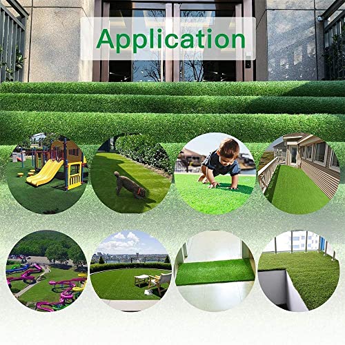 Artificial Grass Turf Lawn, 3Feet X 8Feet Realistic Indoor Outdoor Garden Balcony Decor Landscape Synthetic Fake Grass Pet Rug Carpet - size: 3Feet X 8Feet