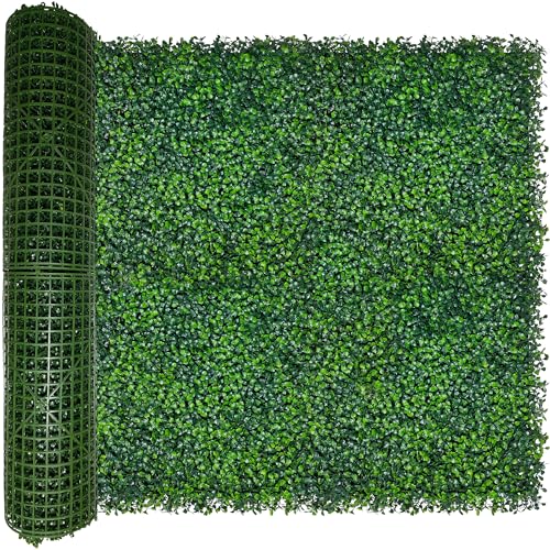 ODTORY Artificial Ivy Privacy Fence Wall Screen: 40X160 in(45 sqft) UV-Anti Faux Boxwood Roll Panels Greenery Backdrop Ivy Vine Leaf Hedges Fence Panels for Indoor Outdoor Green Wall Decor - size: 40 X 160 IN