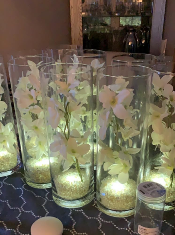 4pcs Freesias Flowers Artificial with Long Stem,24"Real Touch Dendrobium Plants Fake Orchid Leaves,Faux Larkspur Flowers for Outdoor Table Garden Party Wedding Bouquet Fillers,Patio Decor (White) - color: White