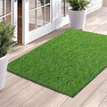 Bsmathom Artificial Grass Rug Indoor Outdoor Rug, Professional Dog Potty Training Rug, Fake Grass Rug Synthetic Grass Mat Door Mats with Drainage Holes for Balcony Patio Garden (39.3 x 31.5Inch) - size: 39.3 x 31.5 Inches