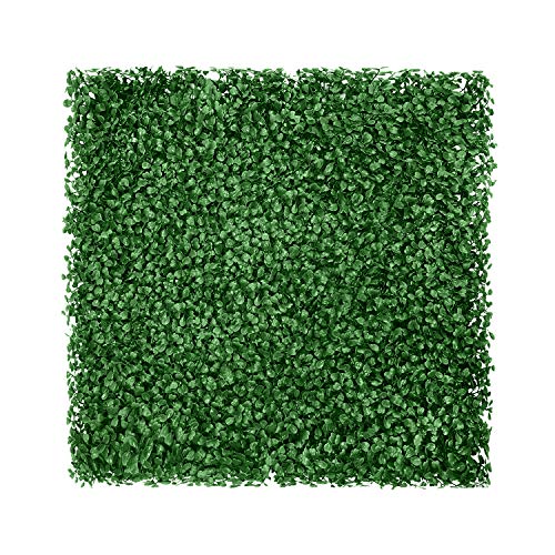 Patio Paradise 20"x20" (6PC) Artificial Grass Wall Panels Greenery Backdrop Faux Boxwood Hedge Fake Ivy Privacy Screen for Outdoor Wedding Décor Photography Background, Dark Milan - color: Dark Milan, size: 20"x20"