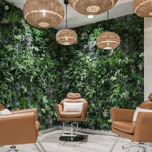 3rd Street Inn Artificial Greenery Wall Panels for Privacy - 12-Pack - color: Fern