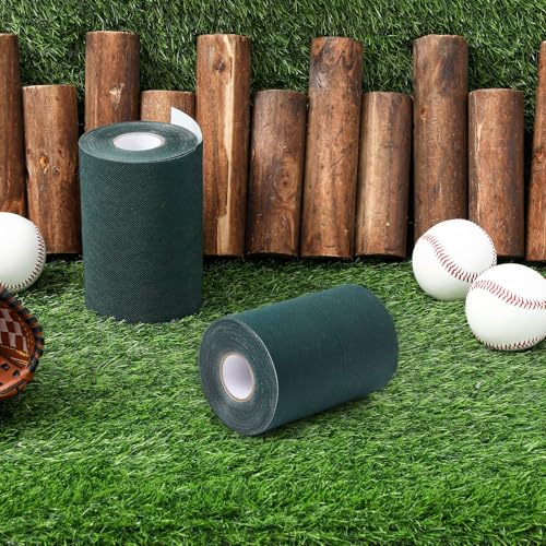 Gersoniel 2 Rolls 6 in x 16.5 ft Artificial Grass Turf Tape Self Adhesive Turf Seam Tape for Artificial Lawn Carpet Jointing, Indoor Outdoor Rug, Pet Grass Mat Connecting - size: 6 in X 16.5 ft