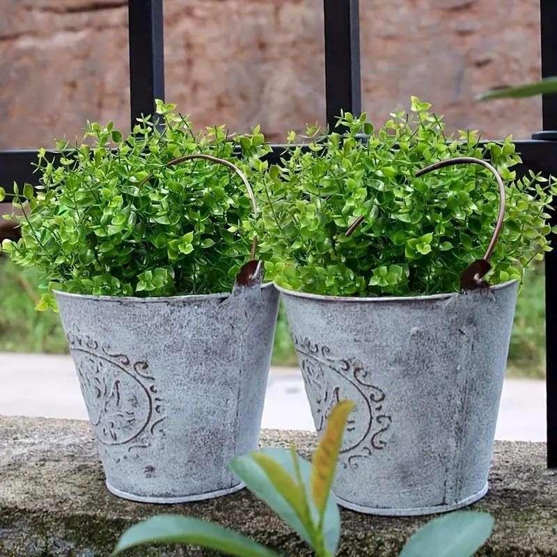 5 Bundles Artificial Eucalyptus Artificial Grasses Fake Greenery Boxwood Stems Fake Plants and Greenery Springs for Farmhouse,Home,Garden,Office,Patio,Wedding and Indoor Outdoor (Green) - color: 6bundles-eucalyptus Leaf